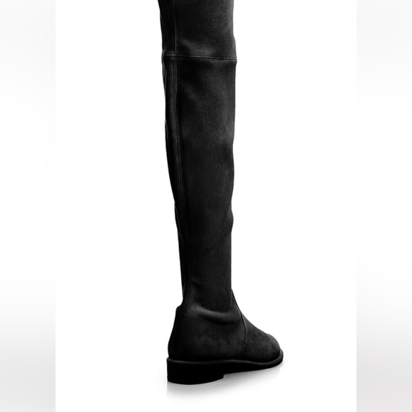 Stuart Weitzman Lowland Black Suede Over-the-Knee Boots - Picture 1 of 1